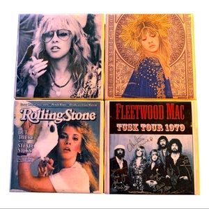 🔥STEVIE NICKS Fleetwood Mac ceramic tile coasters🔥